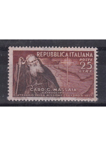 1952 Centenario Missione in Etiopia Cardinal Massaia Perfetto non Linguellato 1 Val Sassone 702